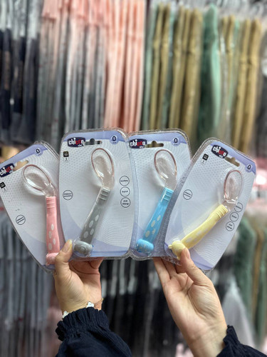 قاشق سر سیلیکونی سر کج نوزادی و کودک چیکوبیبی ( Chicco Baby )