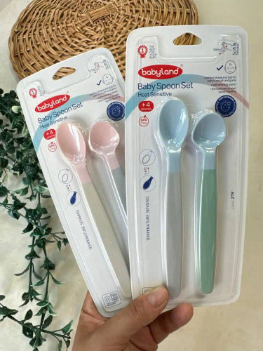 ست قاشق غذاخوری حرارتی نوزادی و کودک ( بی بی لند )