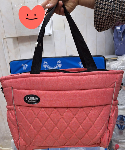 ساک کیف لوازم مادر و کودک اسپرت نوزادی و کودک Sarima رنگ سرخابی